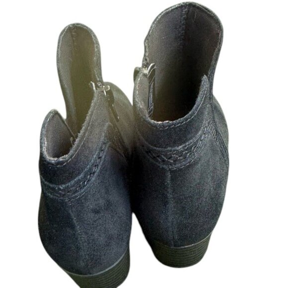 Clarks Collection Black Suede Ankle Boots 6.5 - Picture 5 of 7